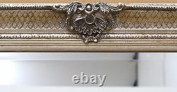 Abbey Vinatge Silver Grand Shabby Chic Wall Leaner Miroir- 65 X 31 Ou 165x79cm