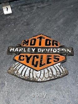 Ancien panneau en métal Harley Davidson Livraison gratuite au Royaume-Uni