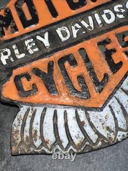 Ancien panneau en métal Harley Davidson Livraison gratuite au Royaume-Uni
