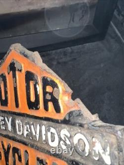 Ancien panneau en métal Harley Davidson Livraison gratuite au Royaume-Uni