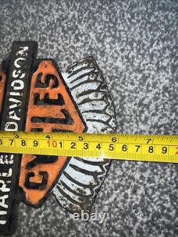 Ancien panneau en métal Harley Davidson Livraison gratuite au Royaume-Uni