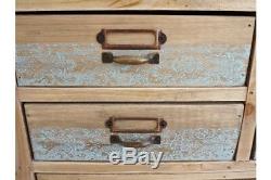Armoire Multi-tiroirs En Bois Rustique De Grande Taille / Plaques De Texte Vintage / Panneau De Craie