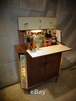 Armoire Retro Cocktail Vintage Home Bar Des Années 50 Des Années 1960 Formica Atomic Era Drinks Bar
