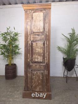 Armoire à boissons de cuisine en bois laqué indien vintage récupéré, autoportante