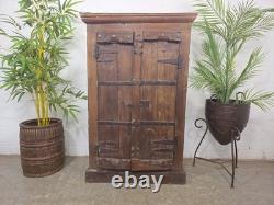 Armoire à boissons de cuisine vintage en bois massif indien récupéré