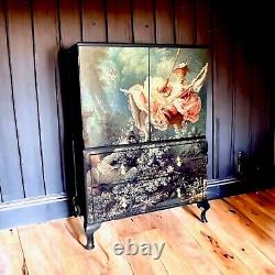 Armoire à boissons vintage recyclée, armoire à linge, rangement de chambre, rangement de cuisine