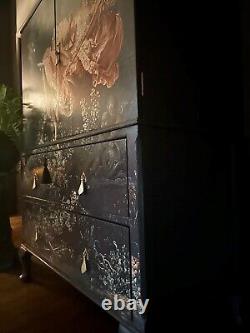Armoire à boissons vintage recyclée, armoire à linge, rangement de chambre, rangement de cuisine