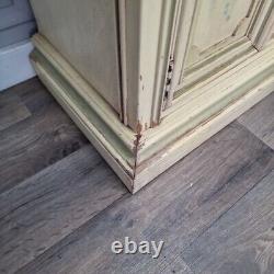 Armoire-buffet armoire armoire florale peinte rétro vintage en bois à moderniser