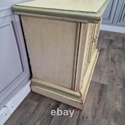 Armoire-buffet armoire armoire florale peinte rétro vintage en bois à moderniser