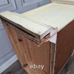 Armoire-buffet armoire armoire florale peinte rétro vintage en bois à moderniser