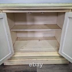 Armoire-buffet armoire armoire florale peinte rétro vintage en bois à moderniser