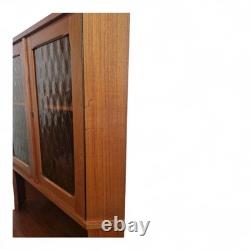 Armoire d'angle haute en teck danois vintage rétro du milieu du siècle