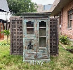 Armoire de cuisine en bois Almriah Décor d'intérieur Armoire en verre pour vaisselle Almira