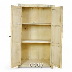 Armoire de cuisine et salle de bain indienne vintage blanchi pour femmes de ménage