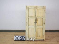 Armoire de cuisine et salle de bain indienne vintage blanchi pour femmes de ménage