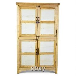 Armoire de cuisine rustique vintage blanchie