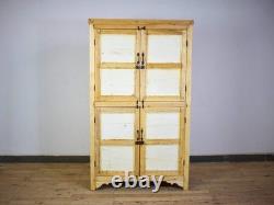Armoire de cuisine rustique vintage blanchie