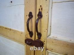 Armoire de cuisine rustique vintage blanchie