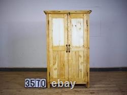 Armoire de cuisine rustique vintage blanchie