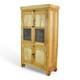 Armoire De Cuisine Rustique Vintage Décolorée Sur Roues En Bois