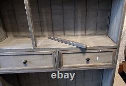 Armoire de cuisine style magasin général vintage avec étagère ouverte BayTree x 2