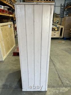 Armoire de rangement de cuisine vintage en pin, unité de stockage en bois massif