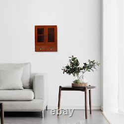 Armoire de rangement murale en bois Armoire de cuisine en bois vintage Porte en bois massif Slim Ba