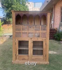 Armoire en bois de rangement de cuisine, Armoire de décoration intérieure, Décor de Noël rustique