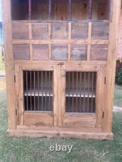 Armoire en bois de rangement de cuisine, Armoire de décoration intérieure, Décor de Noël rustique