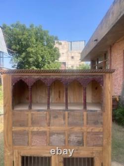 Armoire en bois de rangement de cuisine, Armoire de décoration intérieure, Décor de Noël rustique