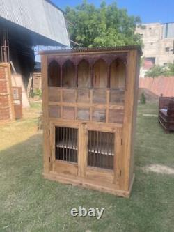 Armoire en bois de rangement de cuisine, Armoire de décoration intérieure, Décor de Noël rustique