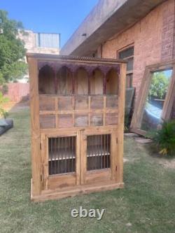Armoire en bois de rangement de cuisine, Armoire de décoration intérieure, Décor de Noël rustique