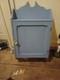 Armoire Murale En Bois De Pin Peint, Salle De Bain, Cuisine, Vintage Gris