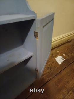 Armoire murale en bois de pin peint, salle de bain, cuisine, vintage gris