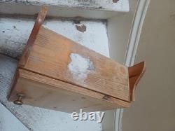 Armoire murale en bois de pin pour salle de bain et cuisine, meuble de rangement, style vintage, non peinte
