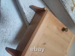Armoire murale en bois de pin pour salle de bain et cuisine, meuble de rangement, style vintage, non peinte