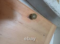 Armoire murale en bois de pin pour salle de bain et cuisine, meuble de rangement, style vintage, non peinte