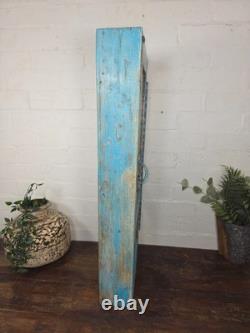 Armoire murale vintage en bois indien colonial vitrifiée pour salle de bain et cuisine