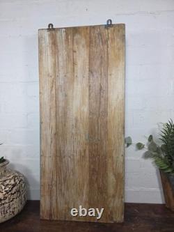 Armoire murale vintage en bois indien colonial vitrifiée pour salle de bain et cuisine