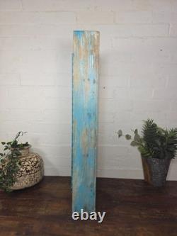 Armoire murale vintage en bois indien colonial vitrifiée pour salle de bain et cuisine