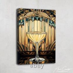 Art mural rétro vintage Décorations luxueuses Décor mural de bar vintage Élégant