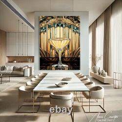 Art mural rétro vintage Décorations luxueuses Décor mural de bar vintage Élégant