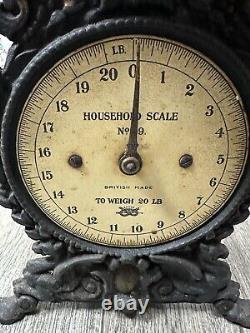 Balances de cuisine Salter antiques, balance ménagère No. 49 VINTAGE RÉTRO EN FONTE