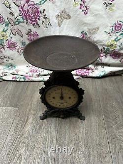 Balances de cuisine Salter antiques, balance ménagère No. 49 VINTAGE RÉTRO EN FONTE