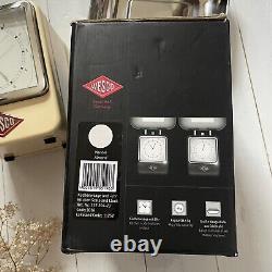 Balances de cuisine rétro Wesco avec cadran d'horloge crème d'amande 4kg PVP 160 £