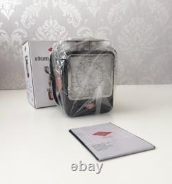 Balances de cuisine rétro Wesco avec cadran d'horloge noir RRP 160 £ BNIB