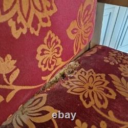 Banc de pub double en bois massif rétro vintage