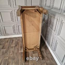 Banc de pub double en bois massif rétro vintage