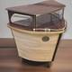 Bar &agrave; Cocktails Vintage R&eacute;tro En Forme De Bateau, Style Milieu Du Si&egrave;cle, Ann&eacute;es 70
