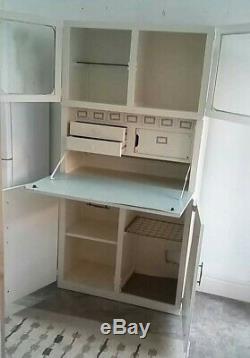 Belle Élégant Vintage Retro Kitchenette Unité Armoire Cabinet Office Larder